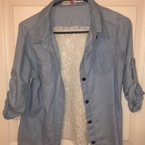 Denim button up